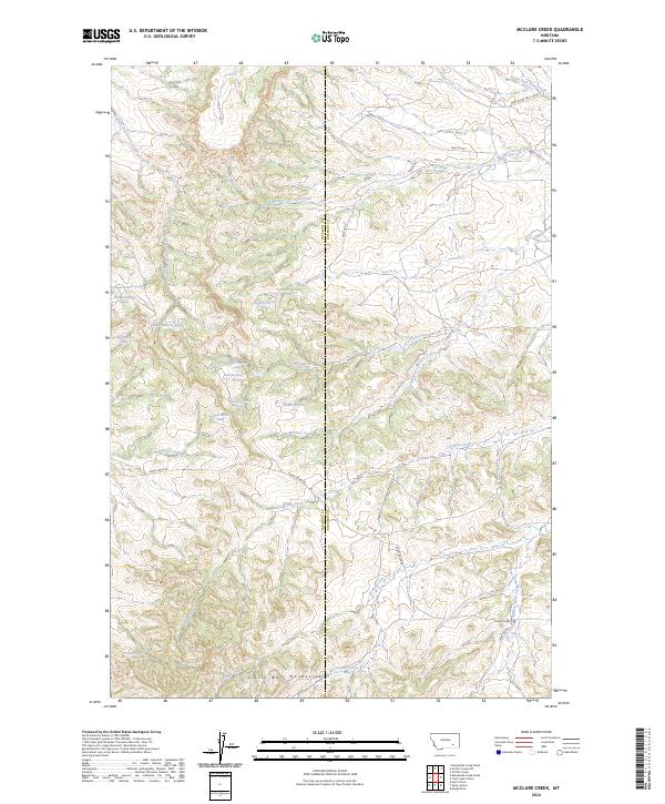 McClure Creek topographic map thumbnail