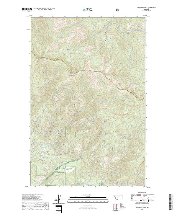 McCormick Peak topographic map thumbnail