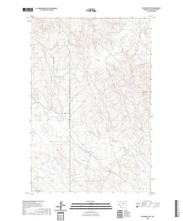 McGinnis Butte topographic map thumbnail