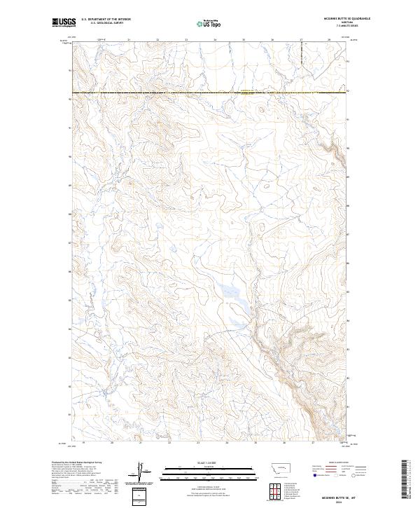 McGinnis Butte SE topographic map thumbnail