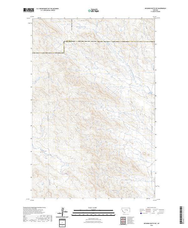 McGinnis Butte SW topographic map thumbnail
