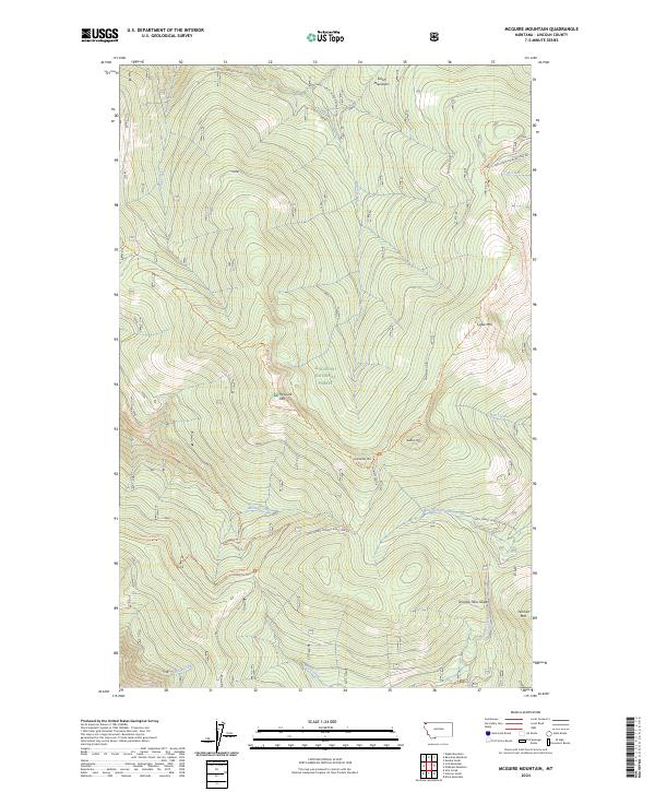 McGuire Mountain 2024 topographic map thumbnail