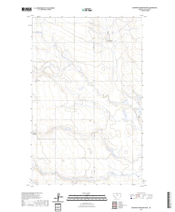 McKinnsey Reservoir West topographic map thumbnail