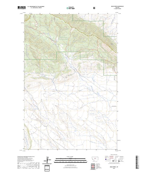 Mead Creek topographic map thumbnail