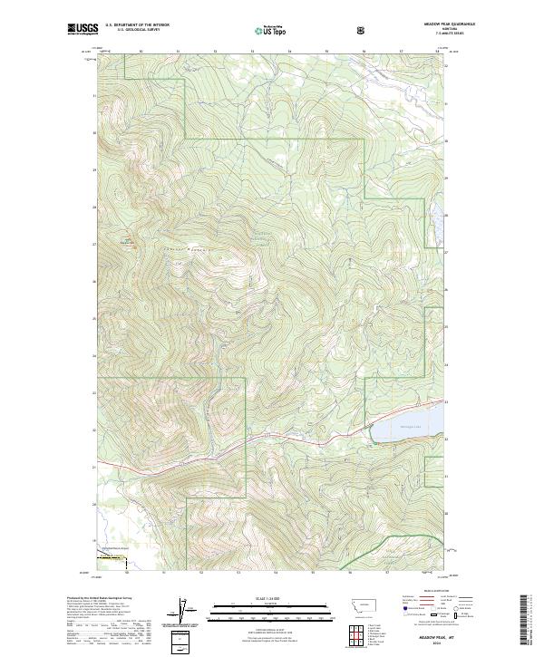 Meadow Peak topographic map thumbnail