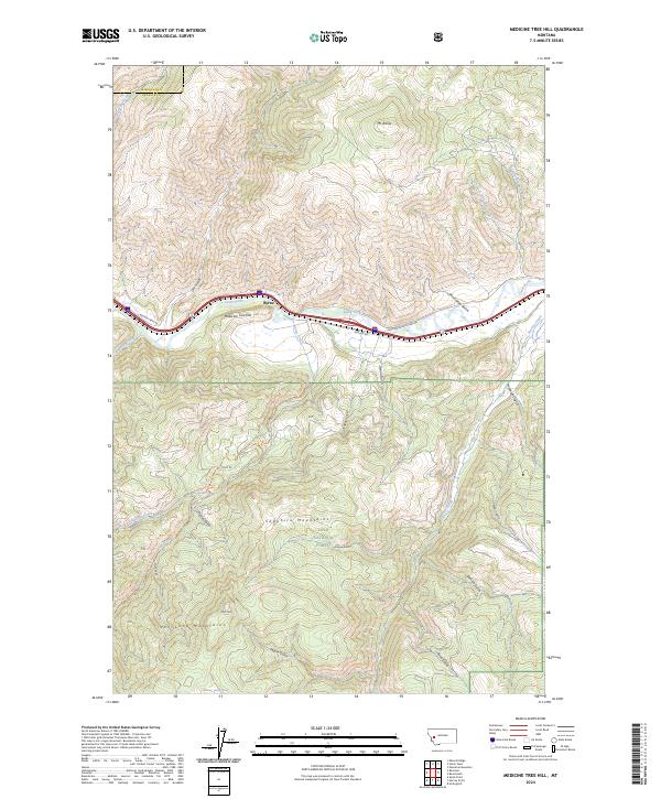 Medicine Tree Hill topographic map thumbnail