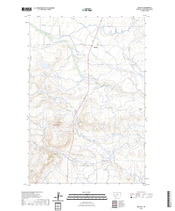 Melville 2024 topographic map thumbnail