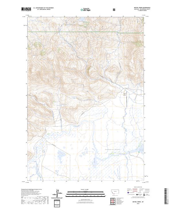 Metzel Creek topographic map thumbnail