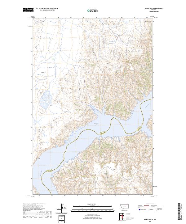 Mickey Butte 2024 topographic map thumbnail