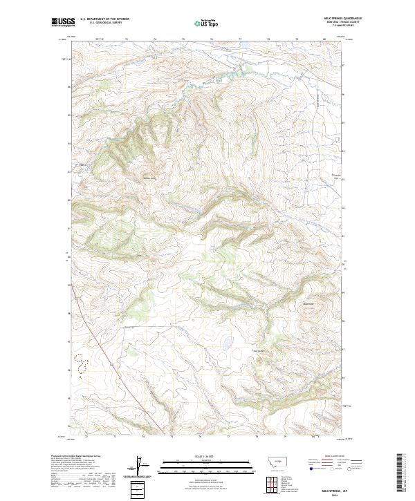 Milk Springs topographic map thumbnail