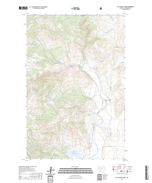 Mill Pocket Creek topographic map thumbnail