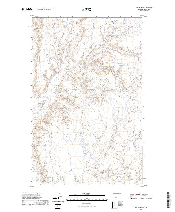 Miller Springs topographic map thumbnail