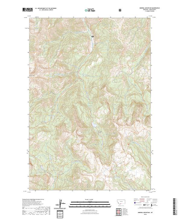 Mineral Mountain topographic map thumbnail
