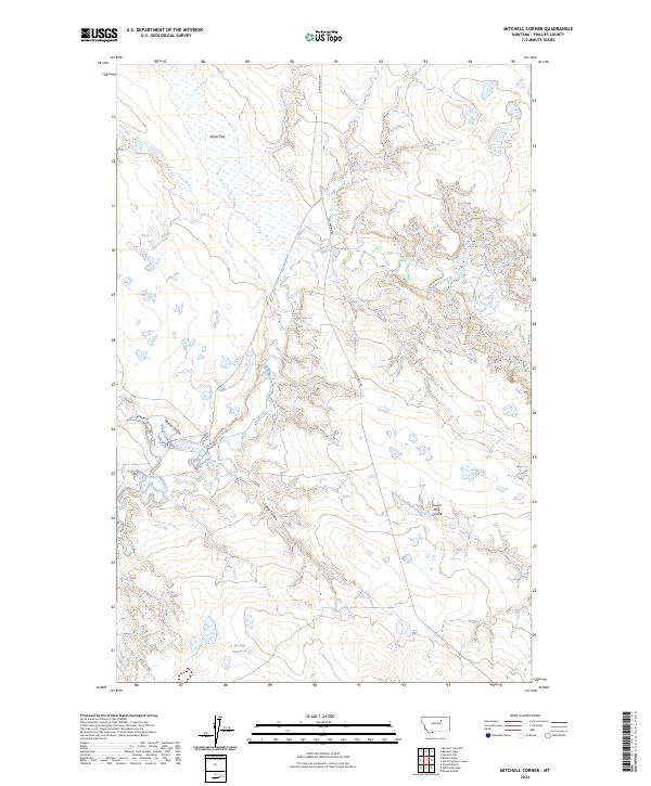 Mitchell Corner 2024 topographic map thumbnail