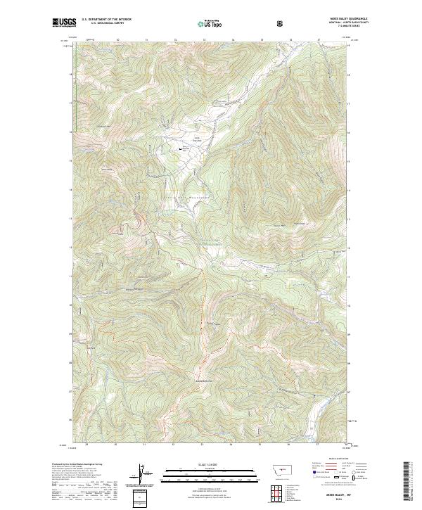 Mixes Baldy topographic map thumbnail