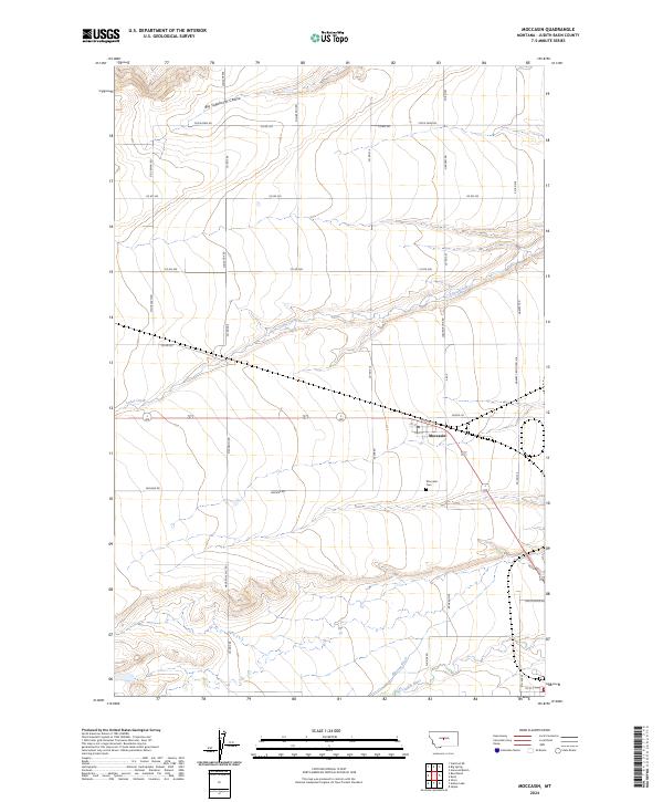 Moccasin 2024 topographic map thumbnail
