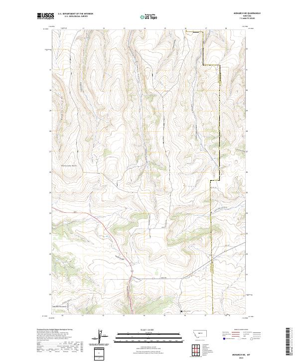 Monarch NE 2024 topographic map thumbnail