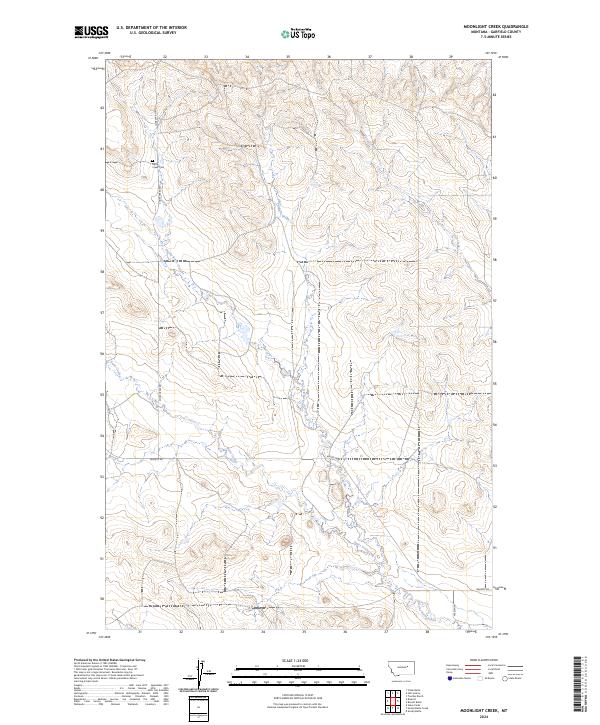 Moonlight Creek topographic map thumbnail