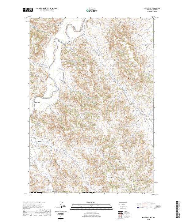 Moorhead topographic map thumbnail