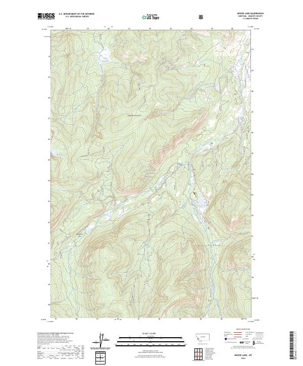 Moose Lake topographic map thumbnail