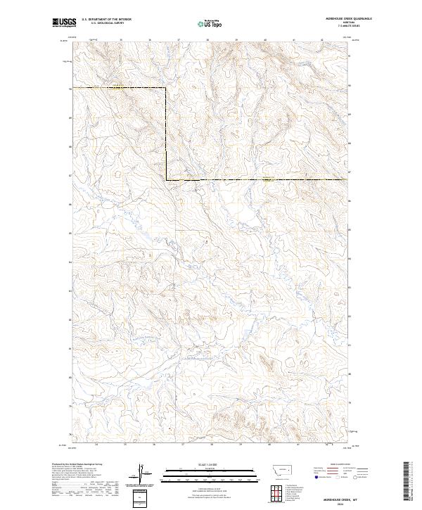 Morehouse Creek topographic map thumbnail