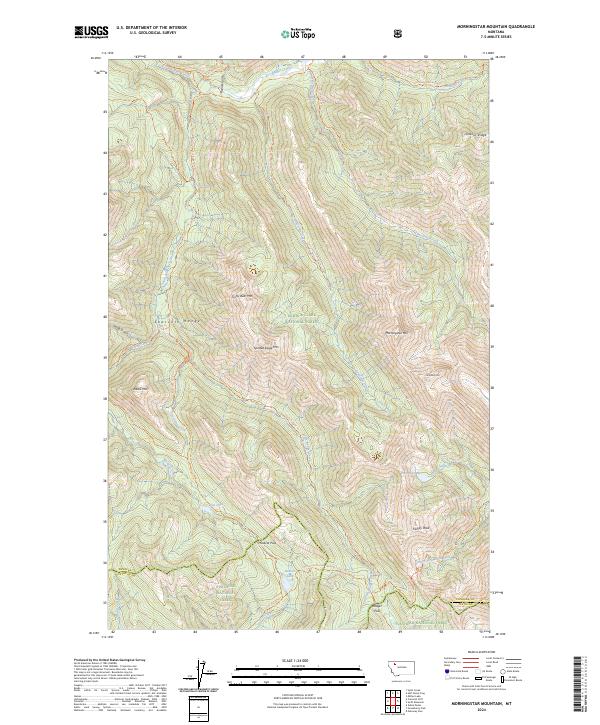 Morningstar Mountain topographic map thumbnail