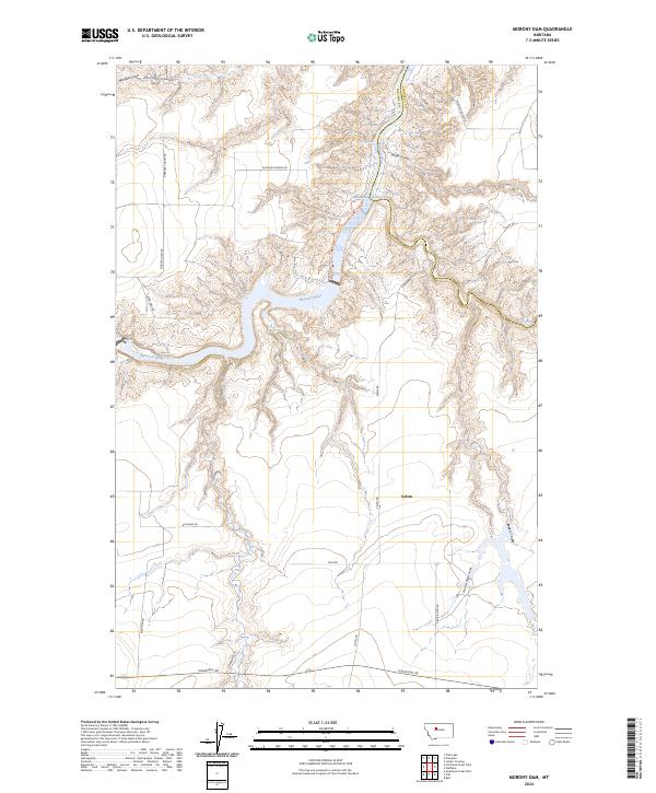 Morony Dam topographic map thumbnail