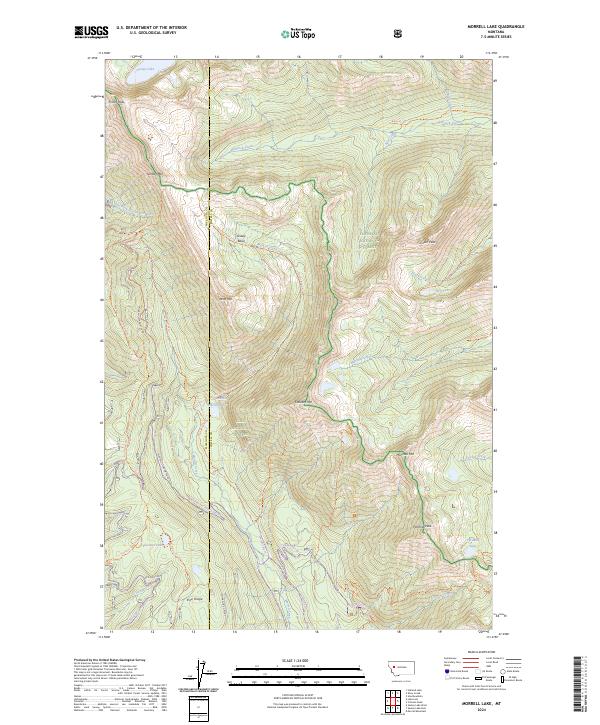 Morrell Lake 2024 topographic map thumbnail