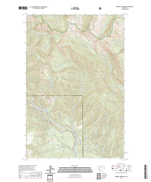 Morrell Mountain 2024 topographic map thumbnail