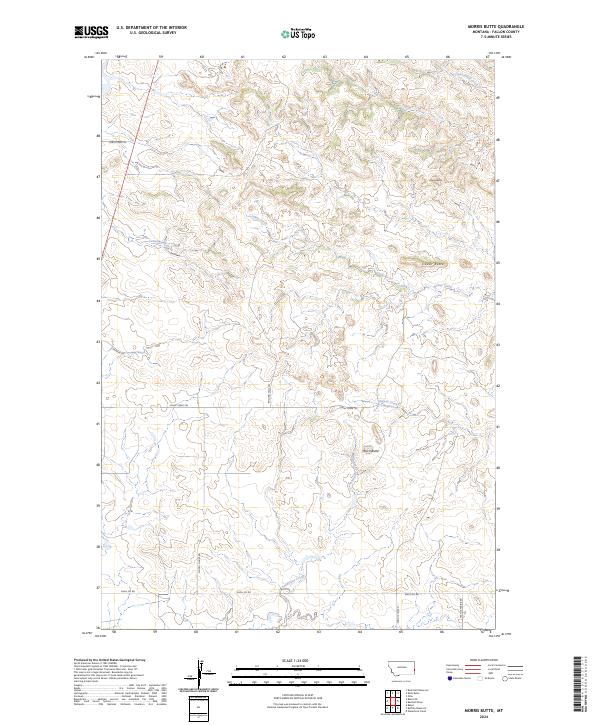 Morris Butte 2024 topographic map thumbnail