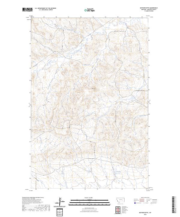 Mother Butte topographic map thumbnail