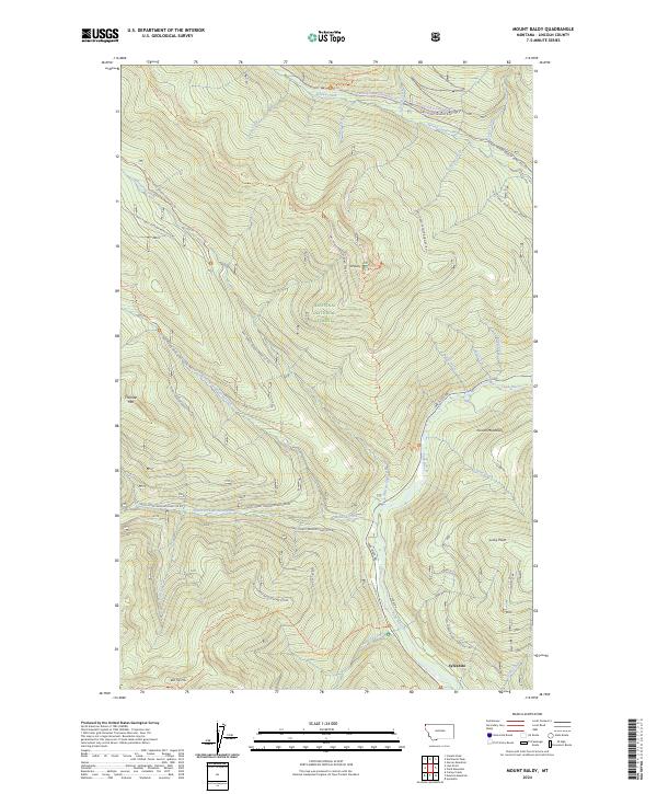 Mount Baldy 2024 topographic map thumbnail