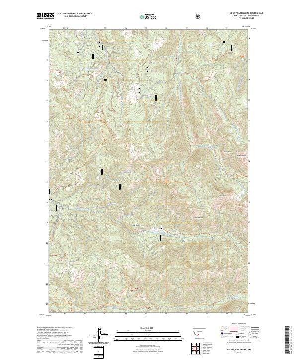 Mount Blackmore 2023 topographic map thumbnail