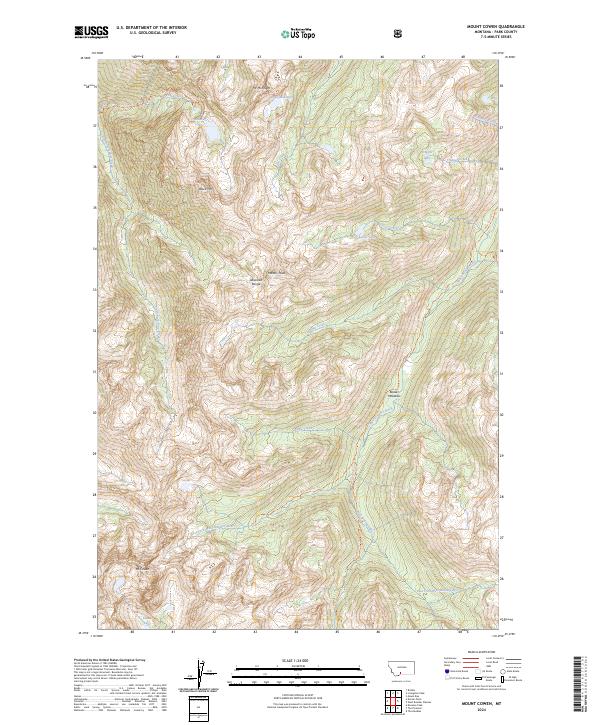 Mount Cowen topographic map thumbnail
