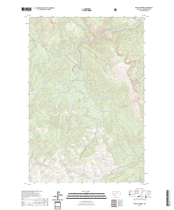 Mount Emerine topographic map thumbnail