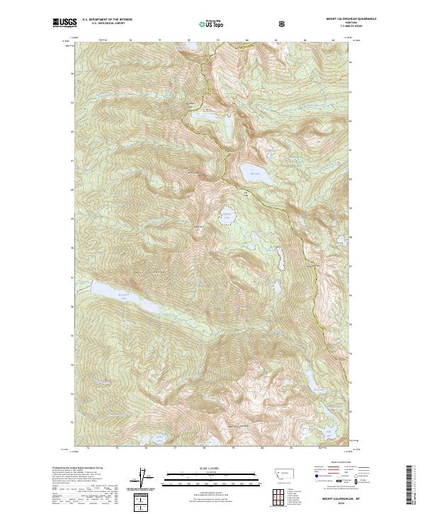Mount Calowahcan 2024 topographic map thumbnail