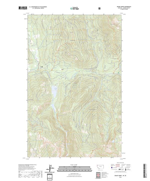 Mount Henry 2024 topographic map thumbnail
