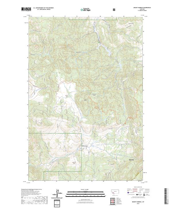 Mount Humbug topographic map thumbnail