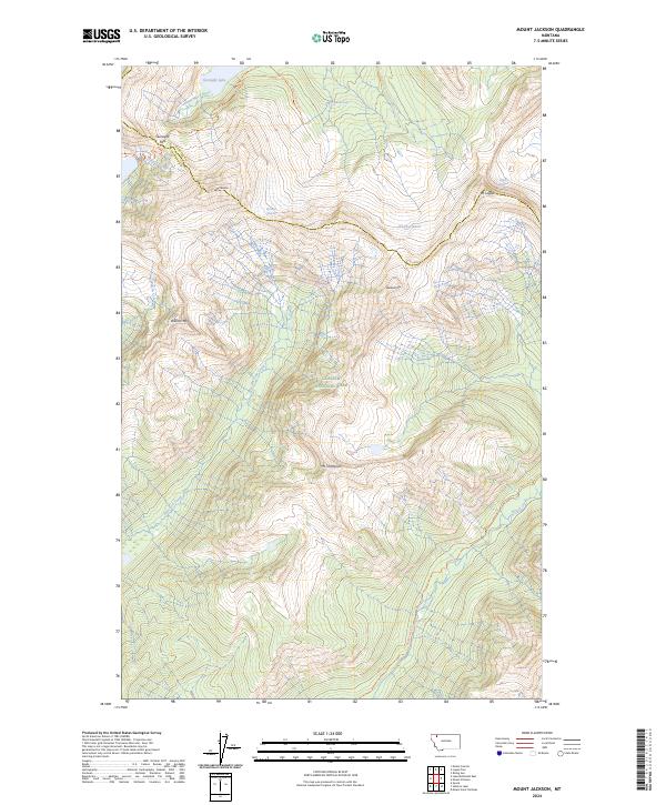 Mount Jackson 2024 topographic map thumbnail
