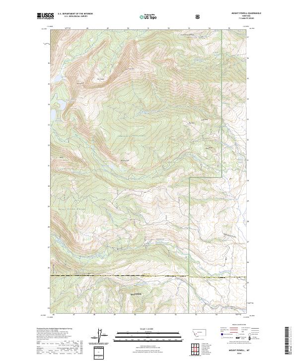 Mount Powell 2024 topographic map thumbnail