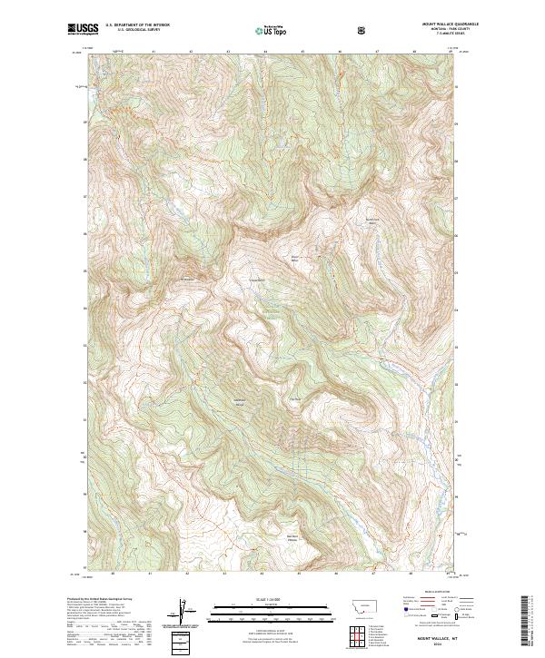 Mount Wallace 2024 topographic map thumbnail