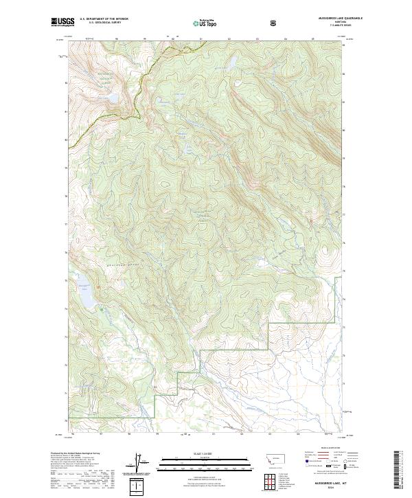 Mussigbrod Lake topographic map thumbnail