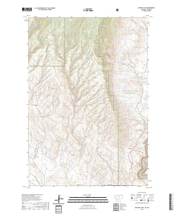 Mystery Cave topographic map thumbnail