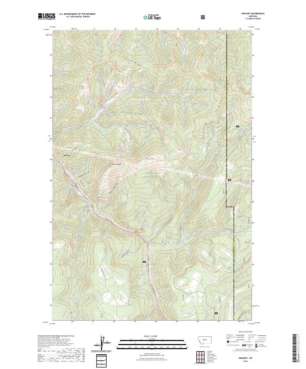 Neihart topographic map thumbnail
