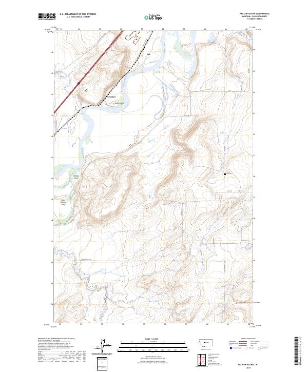 Nelson Island topographic map thumbnail