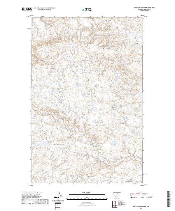 Newhouse Reservoir topographic map thumbnail