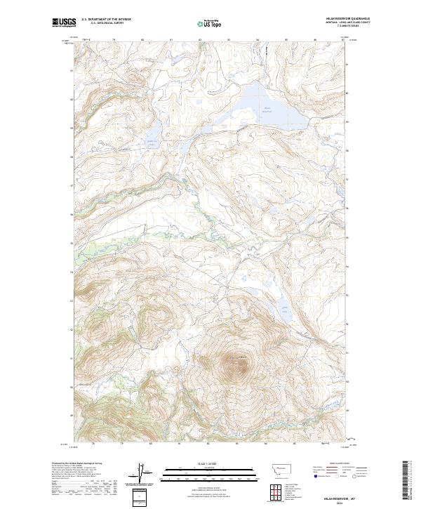 Nilan Reservoir topographic map thumbnail