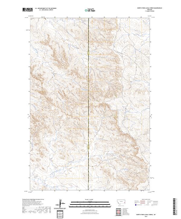 North Fork Alkali Creek topographic map thumbnail
