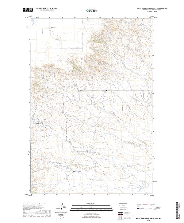 North Fork Crooked Creek West topographic map thumbnail