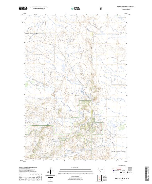 North Slick Creek topographic map thumbnail